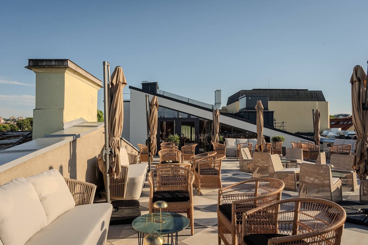 3 Mūzos rooftop bar - baras teatre Vilnius  