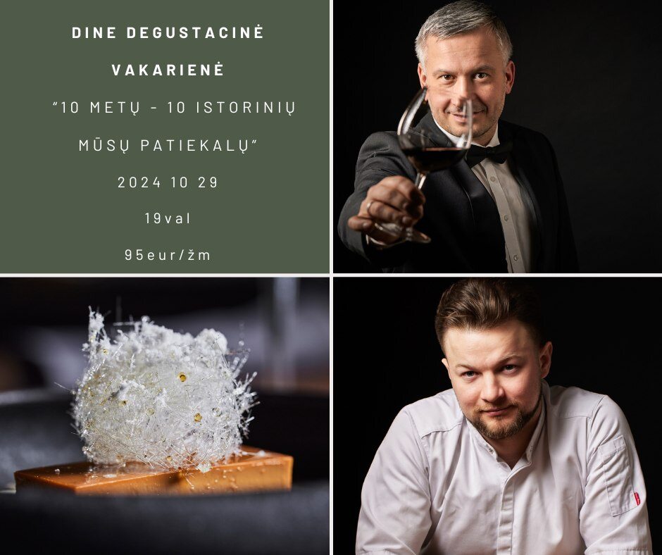 Dine - degustacija restoranas Vilnius 