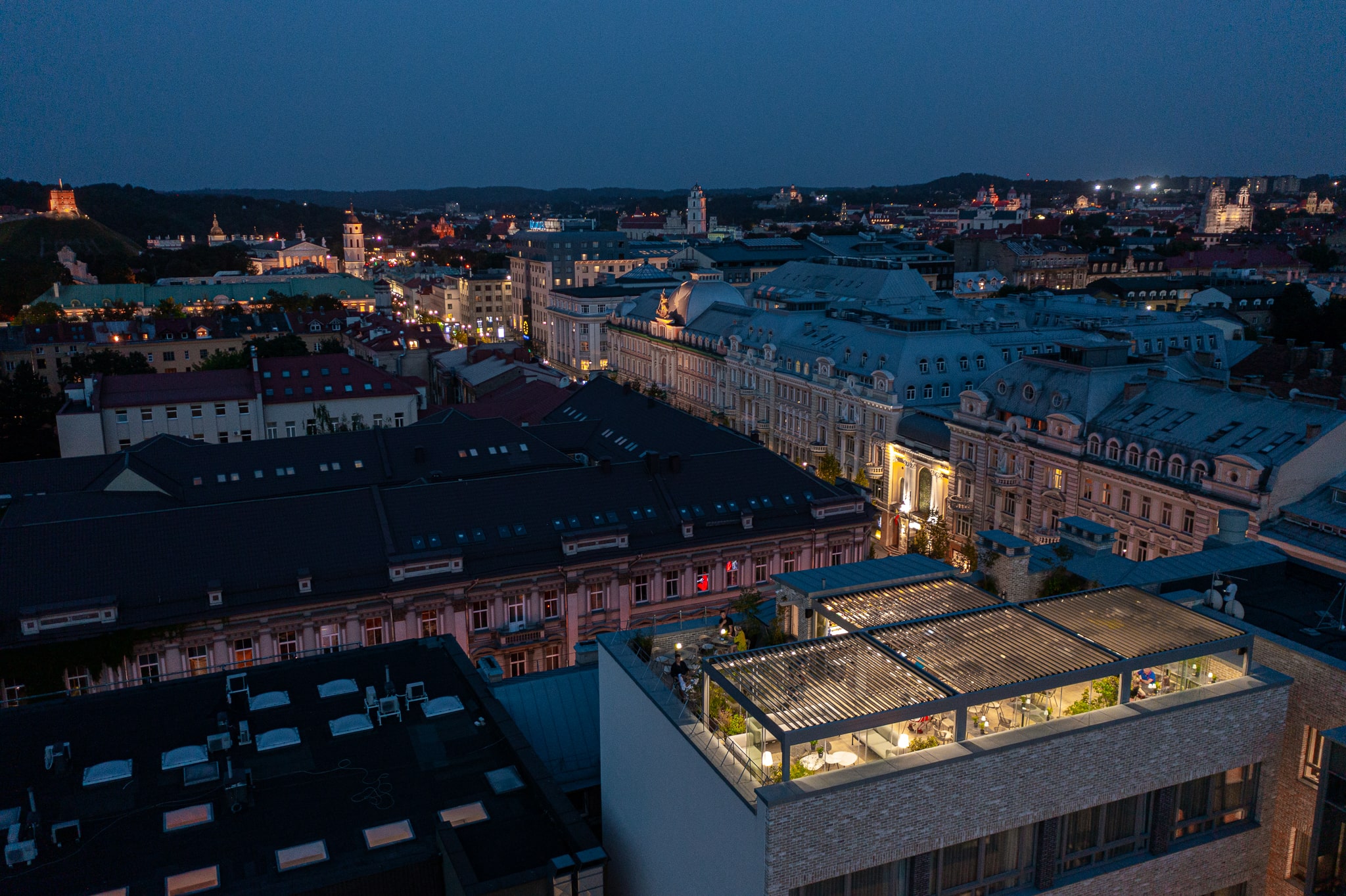 Neringa Rooftop Bar - restaurants in Vilnius with a view..