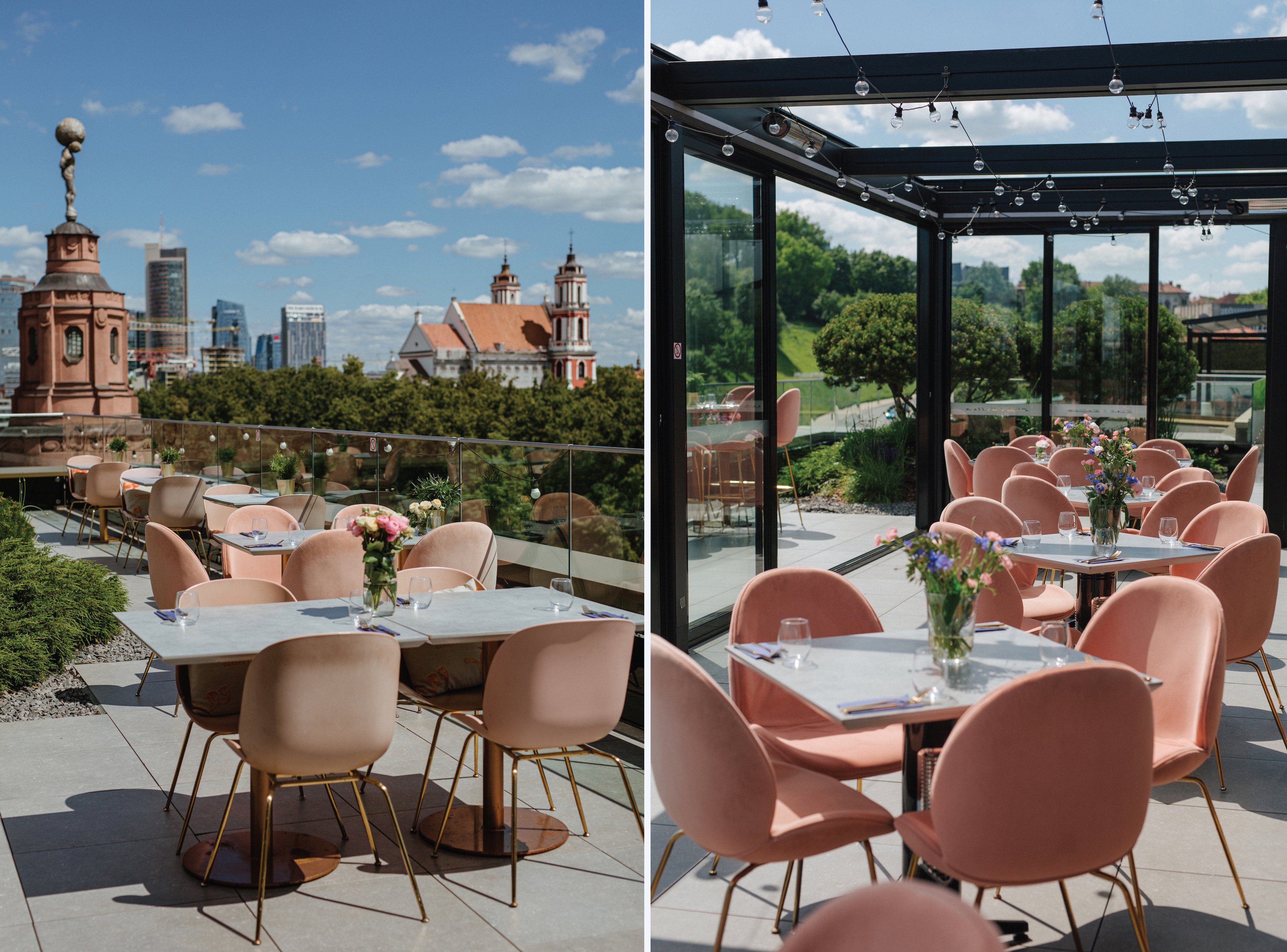 Pink&Yellow - restaurants in Vilnius with a view