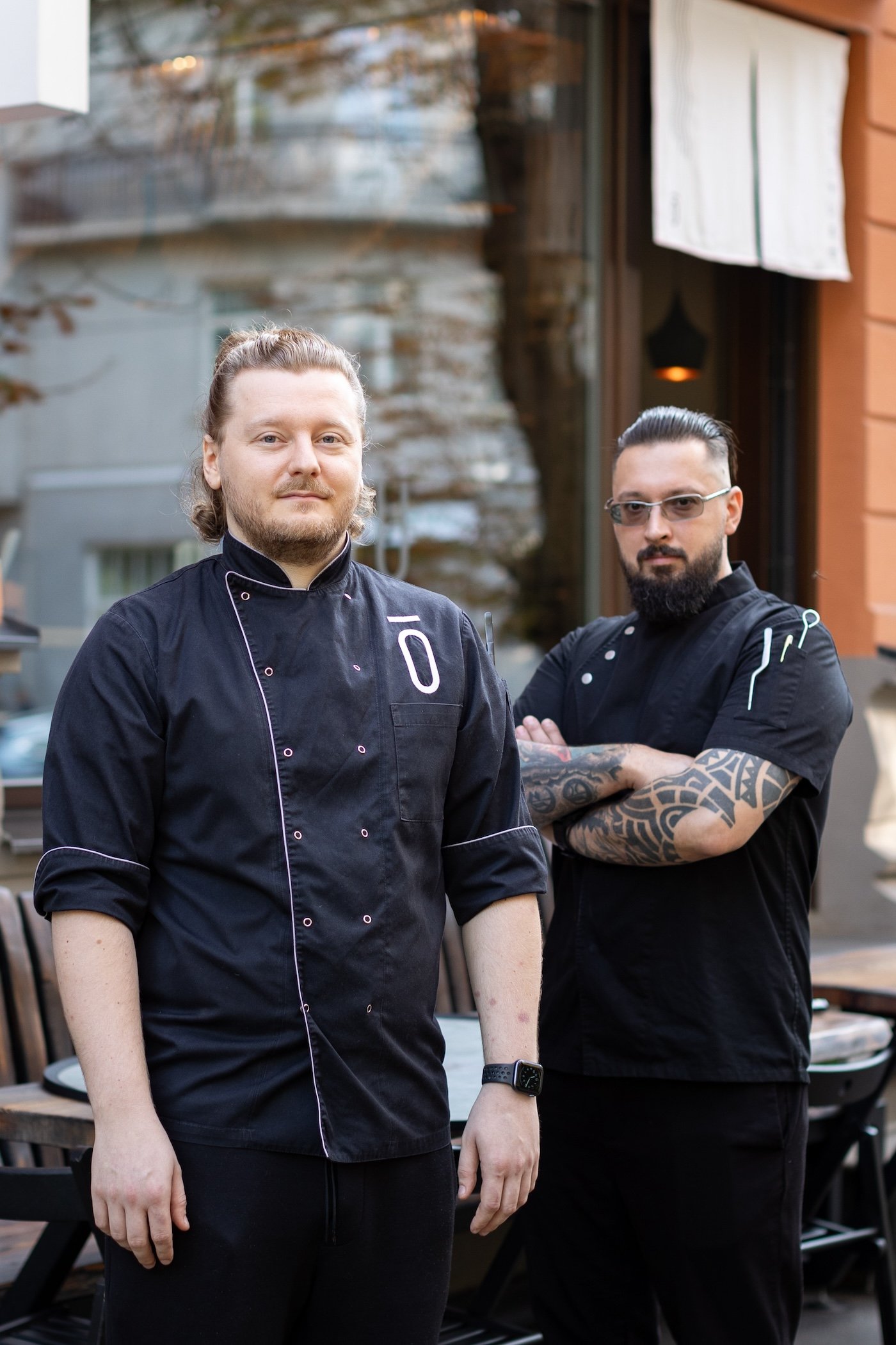 Shōyu - owner Artūrs Artjoms Ļašenko (left) and chef Jevgenijs Rimašs (right)