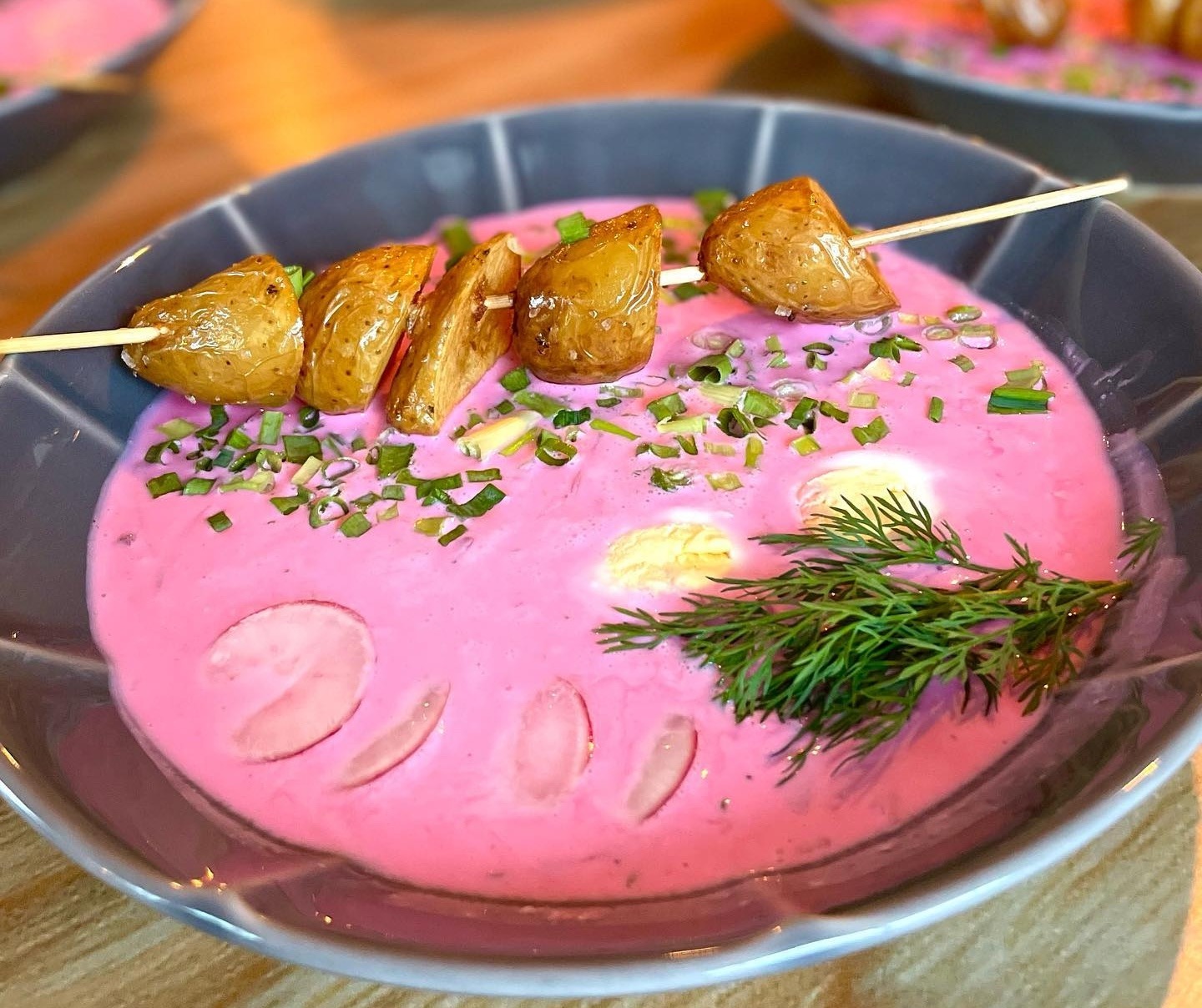 Smoke by Chef the Viking - Lithuanian pink soup in Vilnius restaurants